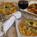 PIZZA DE ALCACHOFAS Y SETAS