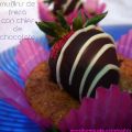 Muffins de fresas con chips de chocolate