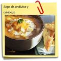 Sopa de endibias y calabaza