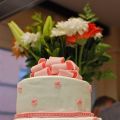 Tarta y recordatorios del bautizo de mi niña