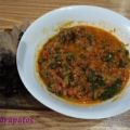 PISTO DE ACELGAS CON BEICON (Thermomix)