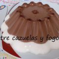 Gelatina de crema de avellanas y queso