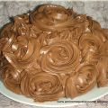 Tarta de cumpleaños, de chocolate y plátano