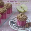 Muffins de manzana y canela con streusel