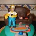 Tarta Homer Simpson