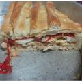 Empanada de caballa, pimientos  y huevo