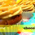 Banana Chocolate and Caramel Cupcakes