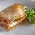 Milhojas de lomo ibérico y manzana