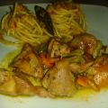 RAGOUT DE PAVO AL AJILLO  CON VERDURAS