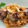 Arroz con Costillas y Ajos Tiernos