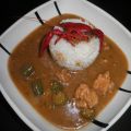 gumbo de pollo y cangrejos de río