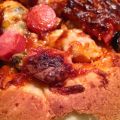 Pan-Pizza con el borde de queso