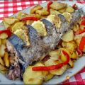 Merluza rellena con gambas y gulas