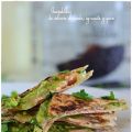 Quesadillas de salmón ahumado, aguacate y queso