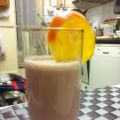 Batido de granada y naranja