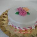 Tarta Fondant Rosas