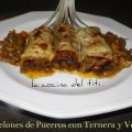 Canelones de Puerros con Ternera y Verduras