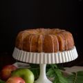 Bizcocho de queso y manzana