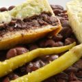 Alubias de Tolosa con pastel de berza y morcilla