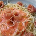 Pasta con Jamón y Tomate