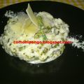 Risotto verde de espinacas y trigueros
