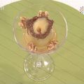 Peras rellenas de crema de cacao