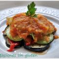 Tumbet de berenjenas, patatas y tomates