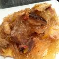 Fideos de soja salteados con pollo
