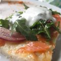 San Pedro: Pizza con salmón y crema ligera de[...]