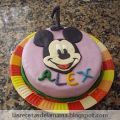Tarta de  Mickey Mouse de fondant