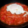 Fritada con huevo escalfado