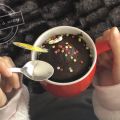 Mugcake de chocolate sin gluten y sin huevo