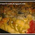 Pasta con verduras al horno