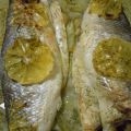 Lubina horneada al limón