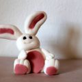 Conejo de fondant. Paso a paso.
