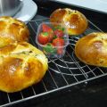 Pan de fresa y chocolate blanco
