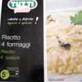 Ensalada de judías verdes y risotto 4 formaggi