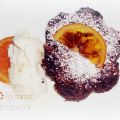 Brownie al almibar de naranja