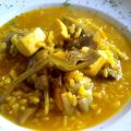 Arroz con alcachofas y sepia