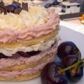 PASTEL PIONONO CON CREMA DE CEREZAS