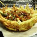 NIDOS DE PATATA CON PISTO Y SORTEO