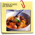 Ternera al curry con naranja