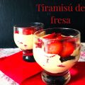 Tiramisú de fresa