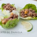 Wraps de ternera y lechuga al Jengibre
