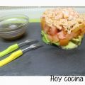 TARTAR DE AGUACATE CON VINAGRETA DE ALBAHACA