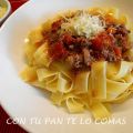 PASTA CON SALSA BOLOÑESA