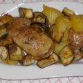 POLLO ASADO AL ROMERO CON GUARNICIÓN DE PATATAS[...]