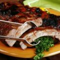 Chuletas de cerdo con salsa de chipotle y[...]