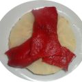 Ensalada de apio y pimiento poblano rojo