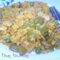 Arroz con verduras y pollo